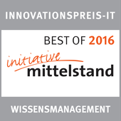 Signet Innovationspreis IT - Best of 2016 für Wissensmanagement